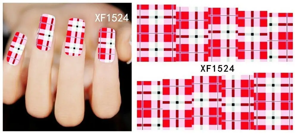 30 стилей! Модный лак для ногтей, наклейки для ногтей, наклейки для ногтей - Цвет: XF1524
