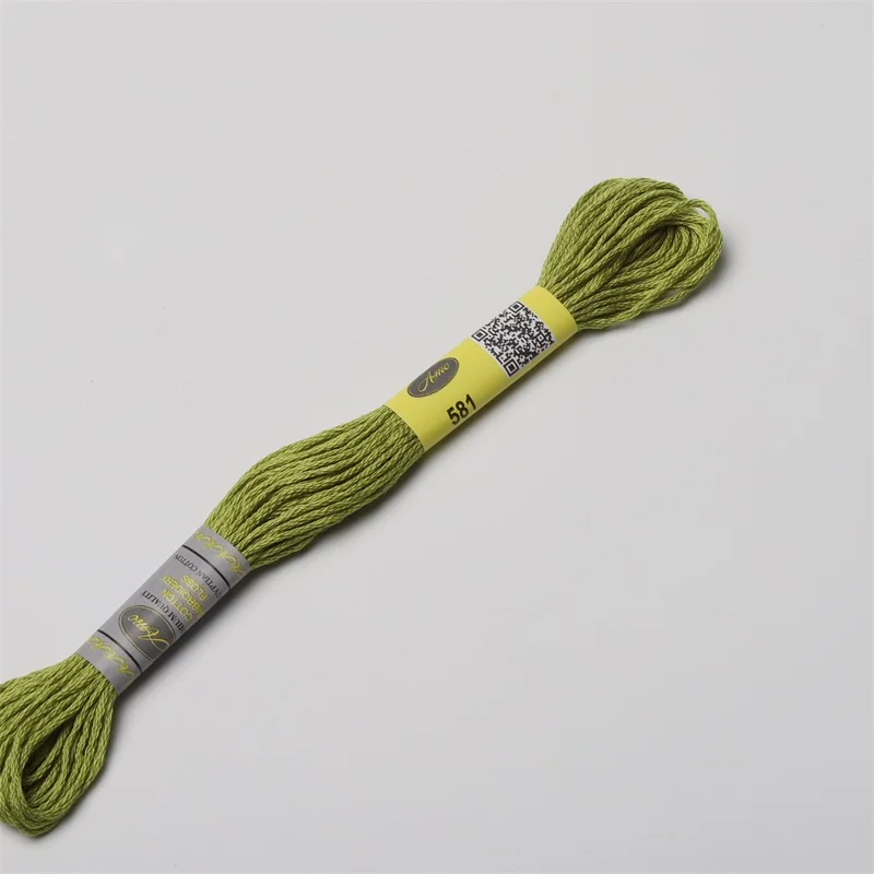 Red DMC Colors 12 Skeins Pack 8 meters Mercerized Egyptian Cotton