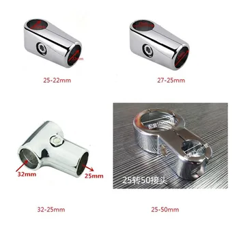 

4Pcs/Lot 22mm 25mm 27mm 32mm 50mm tube adapter reducer clamp pipe clamp connector aluminum display fittings
