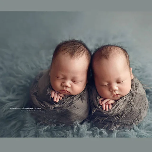 

High Quality Jacquard Scarf Fabric Soft Newborn baby Photography Filling Newborn Cheesecloth Wrap, Photo Prop Accessories