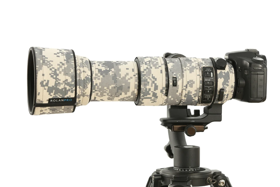 ROLANPRO водонепроницаемый объектив камуфляж пальто дождевик для Sigma 60-600 мм f4.5-6,3 DG OS HSM Спортивные Линзы защитный чехол пистолеты ткань
