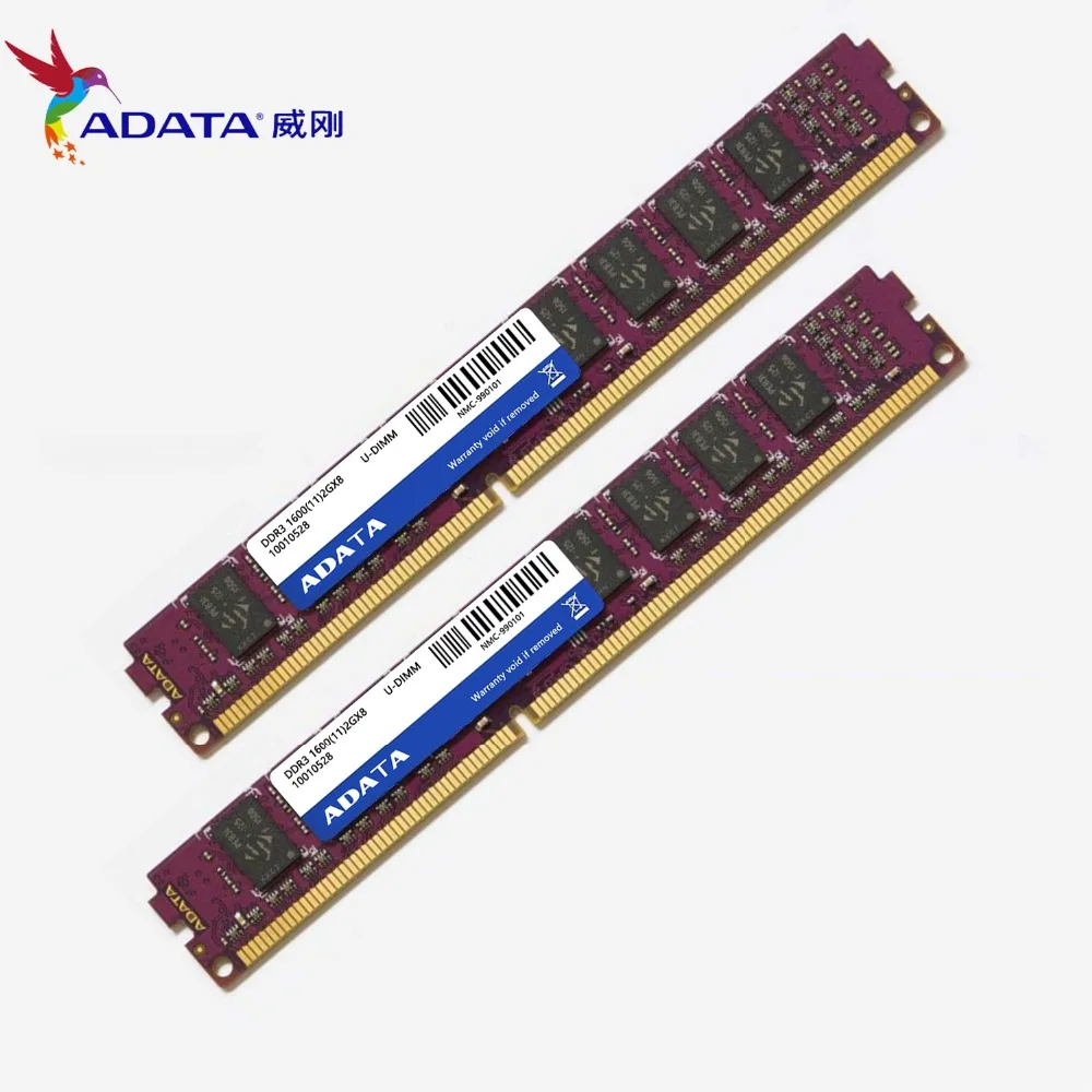 AData DDR3 2 Гб 1600 МГц PC3-12800U для настольной оперативной памяти Бесплатная доставка |