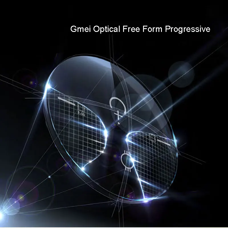 1.56 Digital Free Form Progressive No-Line Multi-Focal Prescription Customized Optical Lenses With Anti-Reflection Coating 2 Pcs 1.56 Digital Free Form Progressive No-Line Multi-Focal Prescription Customized Optical Lenses With Anti-Reflection Coating 2 Pcs