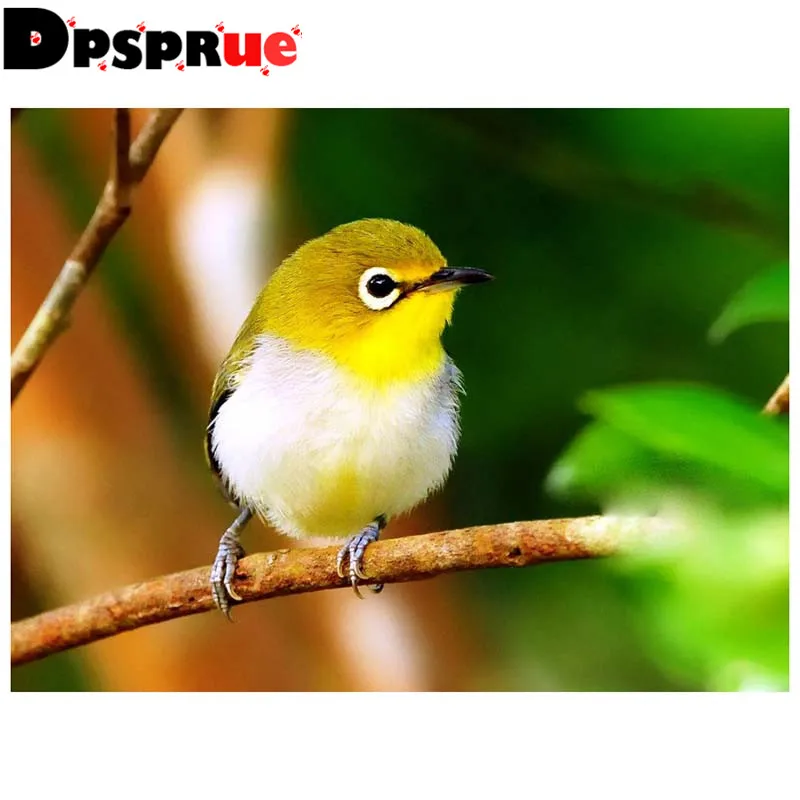 Dpsprue Full Square/Round 5D Diy Diamond Painting Cross Stitch &quotAnimal Bird&quot 3D Embroidery Mosaic Home Decor Gift D026 | Дом и сад