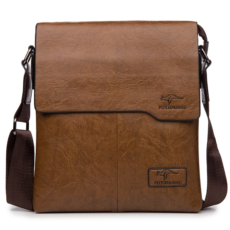 

New Luxury Brand Messenger Bag Men Leather Crossbody Bag For Male Shoulder Bag Casual Black Business Mens Handbag Drop Shipping