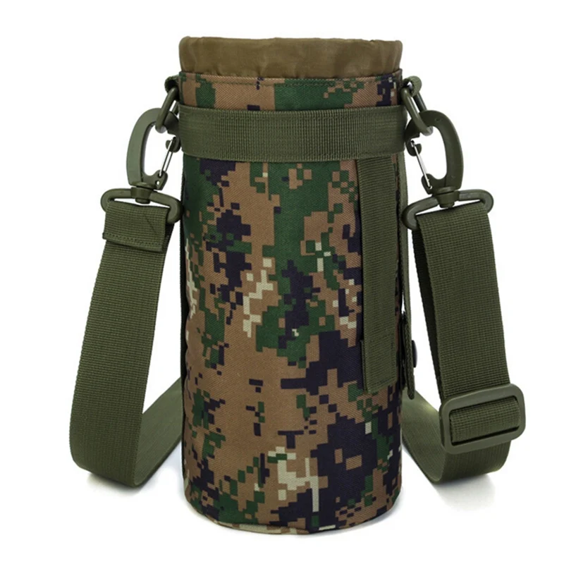 

1.5 Liter Water Bottle Bags Nylon Large Capacity Adjustable Kettle Cover Pouch Holder Outdoor Hanging Accessory with Detachable