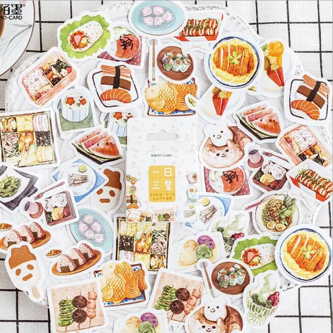 46pcs/Pack Vintage Scrapbooking Stickers Car Skateboard Mobile Phone Baggage Graffiti Decorative Stickers Totem Memo Stickers