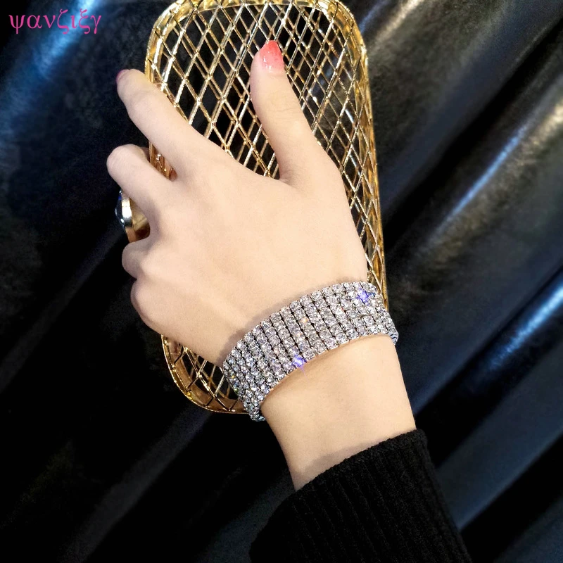 Браслет YANZIXG 2019 модные блестящие женский браслет контракт темперамент благородный браслет, костюм женщины носить