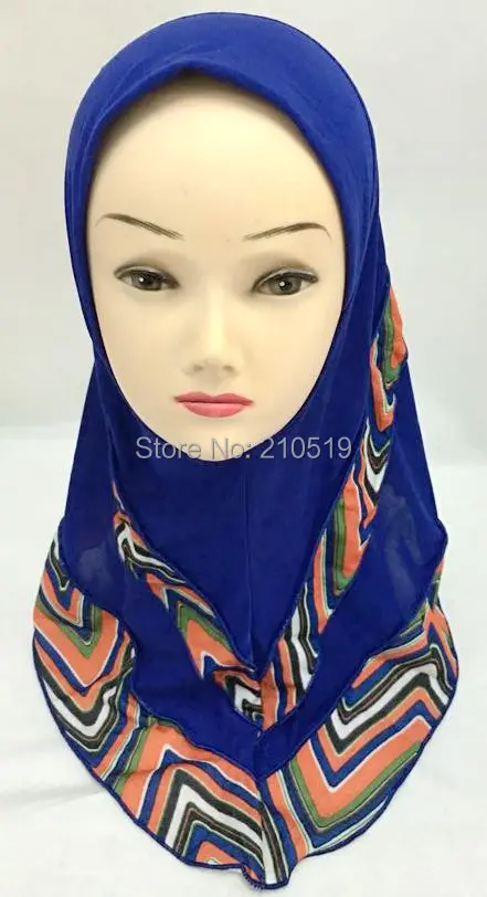20 шт./пакет красивый арабский дизайн Детская кепка хиджаб шарфы для детей