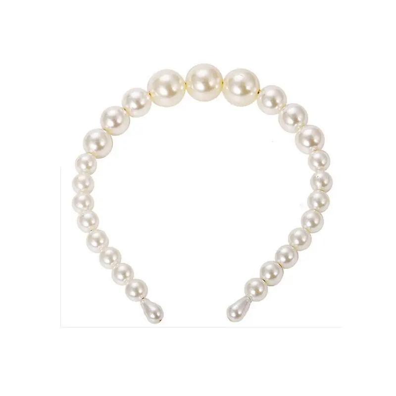 1PC Unique Hair Accessories Pearl Headband for Women Elegant Headband Wild Personality Fashion Pearl Girls Hair Headwear