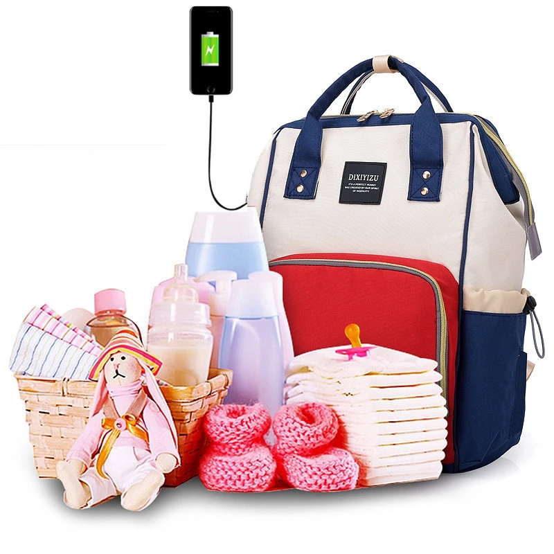 

Women USB Charge Large Backpack Capacity Baby Bag Travel Designer Nursing Bag for Baby Mom Backpack Women Carry Care Bags