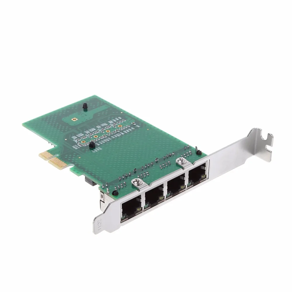 Сетевой адаптер PCIe PCI Express 10/100/1000M на 4 порта гигабитная карта Ethernet|Сетевые карты| |