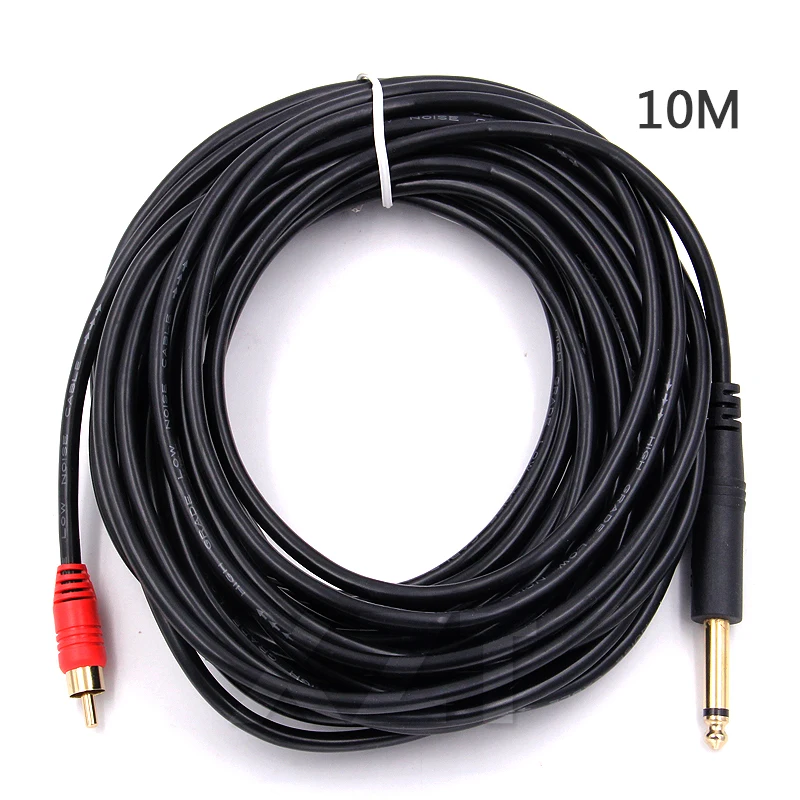 

PZ 1PCS cable lines to the audio signal amplifier Signal lines Double 6.5/6.3 turn double lotus double 6.35 turn 2 rca PVC