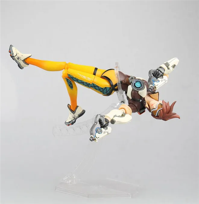 Action Figure Overwatch Ow gmae figura de ação figma 352 27cm personagem tracer comum modelo móvel boneca coleção brinquedos amigo presentes natal 13 9215784102_974623954