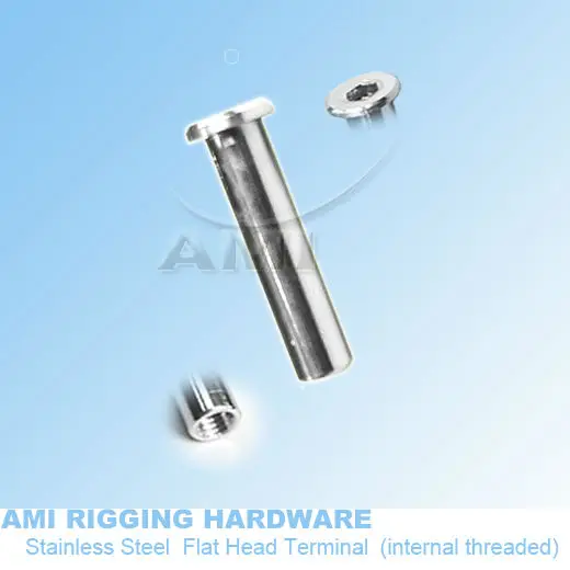 

M6 Flat head terminal inside thread tensioner stainless steel 316 adjustable nut rigging hardware marine hardware boat