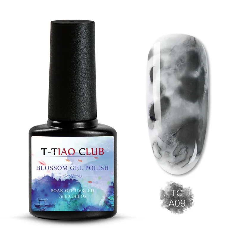 T-TIAO CLUB Blooming Painting Nail Gel Polish Effect Flower Blossom Nails Gel Soak off UV Gel Varnish Manicure Nail Art Lacquer - Цвет: EZ131