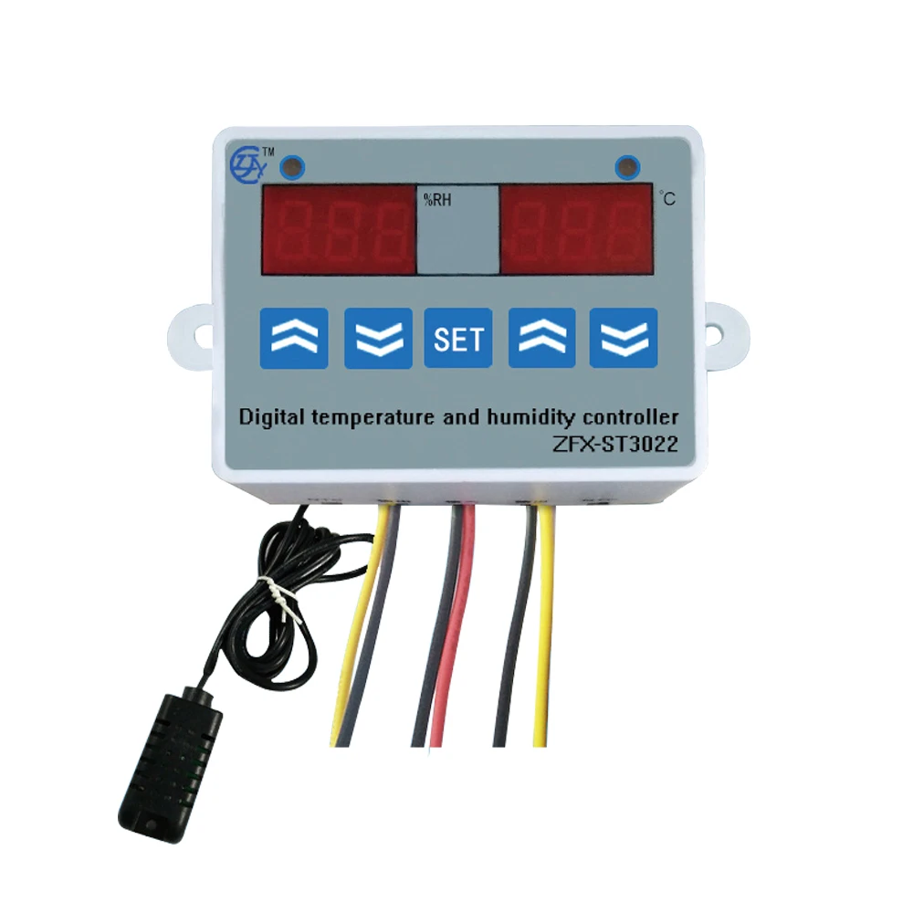 

ZFX-ST3022 Digital Display Intelligent Temperature Controller Humidifying and Dehumidifying Greenhouse Incubation Controller