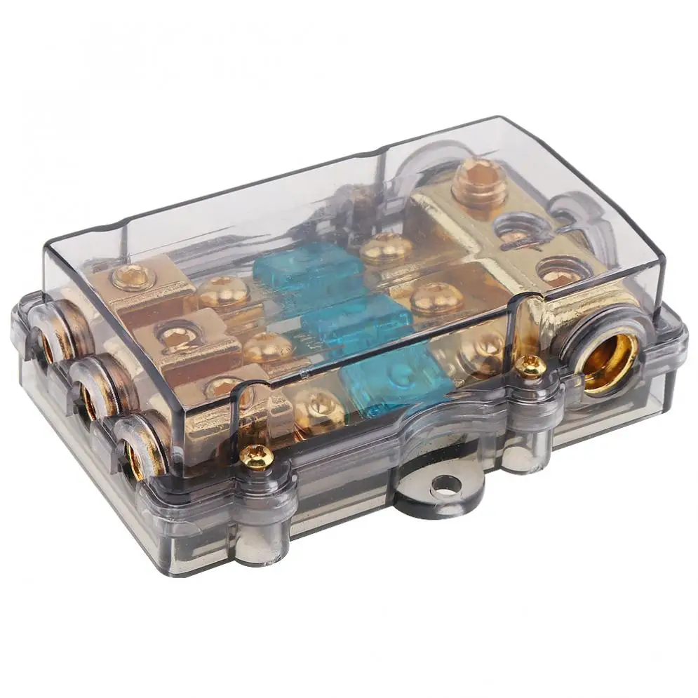 

12V 60A Plastic Car Audio Power Fuse Holder Fuse Box Auto Amplifier Refit Fuse Adapter
