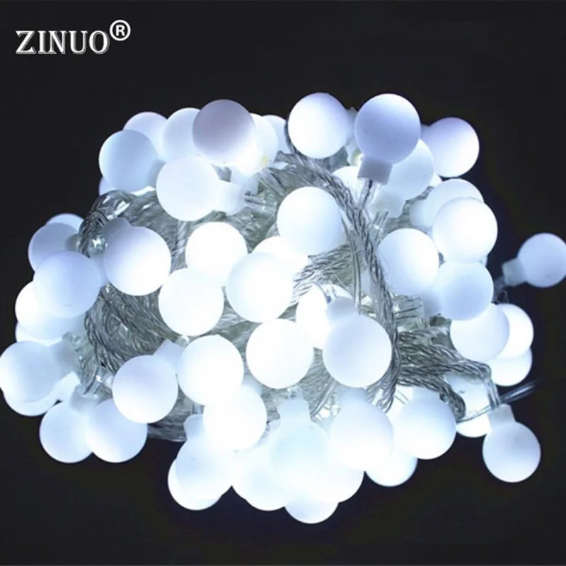 

Christmas 10M Ball LED String Lights With 80pcs Ball Patio Fairy String Garland Starry Lights Wedding Party Outdoor 220V 110V