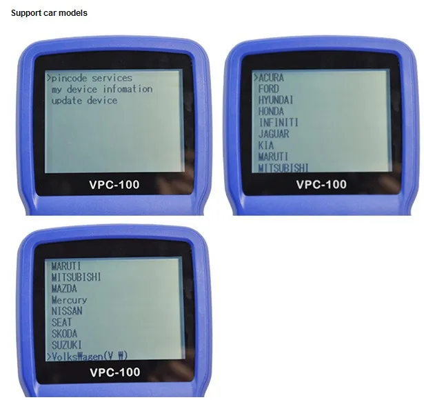 Автомобильный диагностический инструмент Новое поступление Pin код VPC-100 калькулятор поддержка почти все автомобили VPC100 авто ключ программист VPC 100