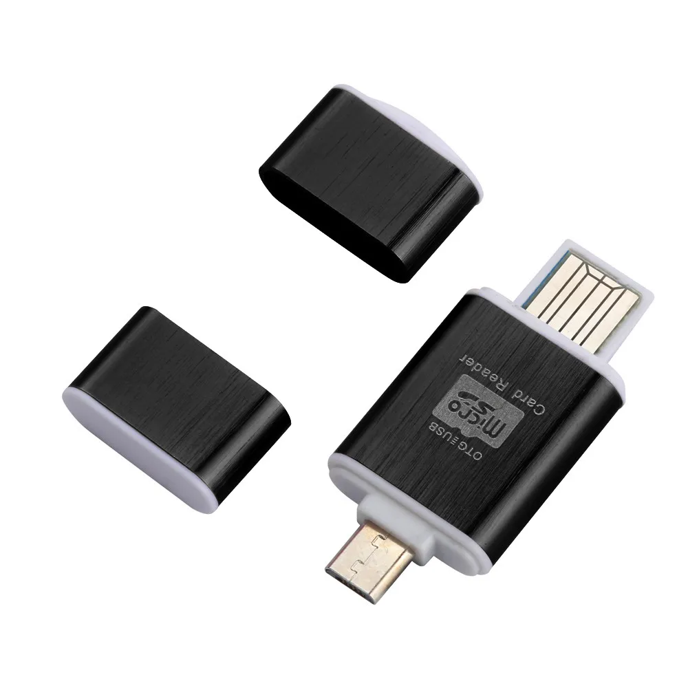 Портативный считыватель карт 2 в 1 Micro SD карты OTG высокоскоростной USB2.0 флэш-накопитель считыватель для смартфона Планшетные ПК Прямая