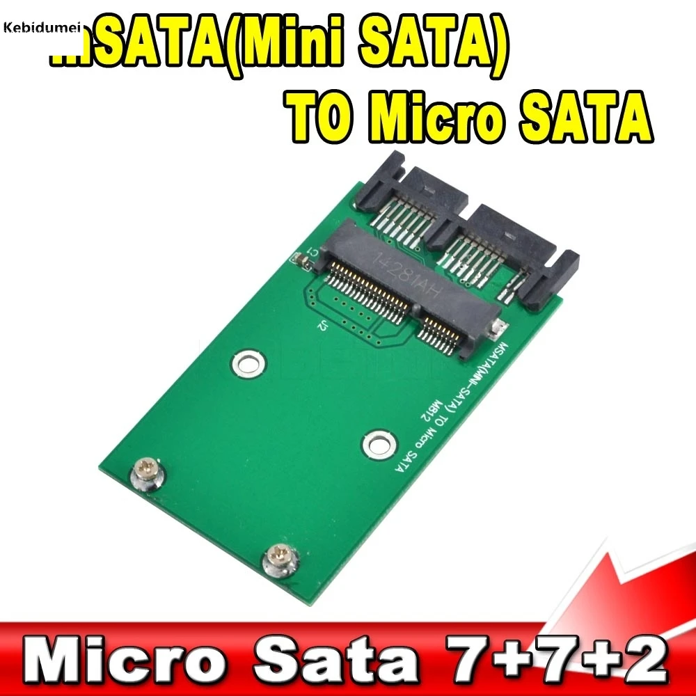 Kebidumei 2017 Новый Msata к MSata PCI E Экспресс SSD 1 8 до 2 5 Micro SATA HDD конвертер Mini sata Sata