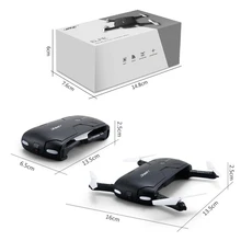 Hot Foldable Pocket Selfie Drone With Camera Wifi FPV RC Quadcopter Phone Control Helicopter Mini Dron JJRC H37 Elfie Copter