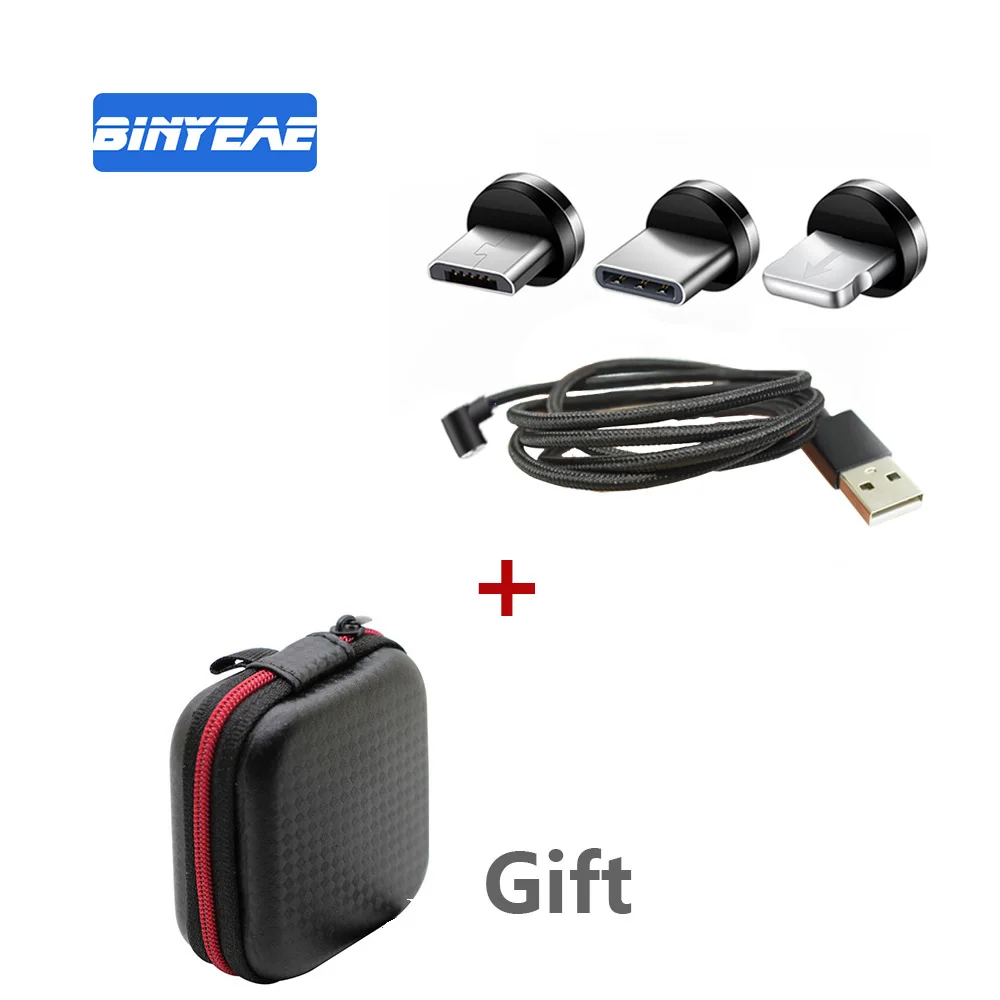 Магнитный кабель для IPhone Micro USB Type C зарядный мобильного телефона usb Xiomi Samsung Galaxy