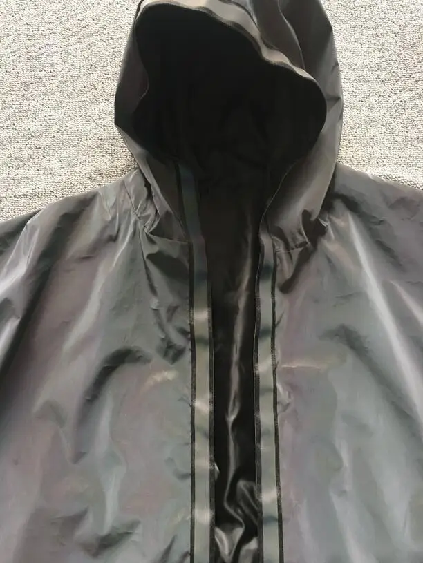 В стиле «хип-хоп» цветной, отражающий мужской длинный плащ уличная одежда с длинным рукавом с капюшоном плащ одежда куртка ветровка кардиган