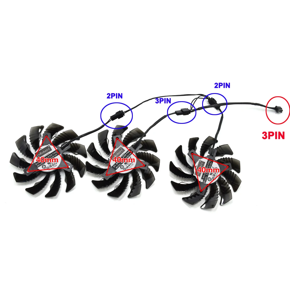 75 мм PLD08010S12H 3Pin GTX 970 кулер вентилятор для Gigabyte GTX 970 Windforce G1 R9-280X GV-R928XWF3-3GD GV-R928XOC Графика карты