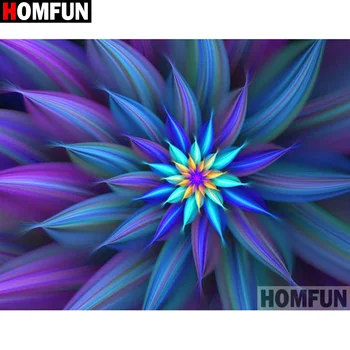 

HOMFUN Full Square/Round Drill 5D DIY Diamond Painting "Colorful pattern" 3D Diamond Embroidery Cross Stitch Home Decor A19568