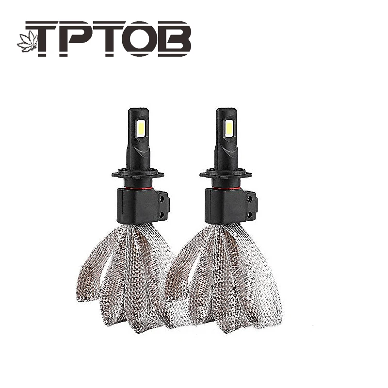 

TPTOB Pair of Car LED H1 H4 H7 Led Bulb H27 H3 HB3 HB4 H11 H13 9004 9007 LED Headlight Bulbs 60W 6400lm 6000K S7 Auto Headlamp