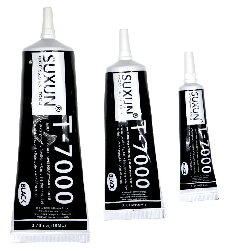

110ml t-7000 2019 more powerful new epoxy resin adhesive T7000 black liquid super sealant mobile phone touch screen maintenance