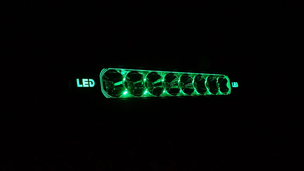 single row rgb led light bar 22inch 20inch led work light bar 72w led driving light headlight headlamp fog foglight heavy duty truck off road vehicles tractor hook machine atv utv pickup 4x4 4wd auxliary  (2)