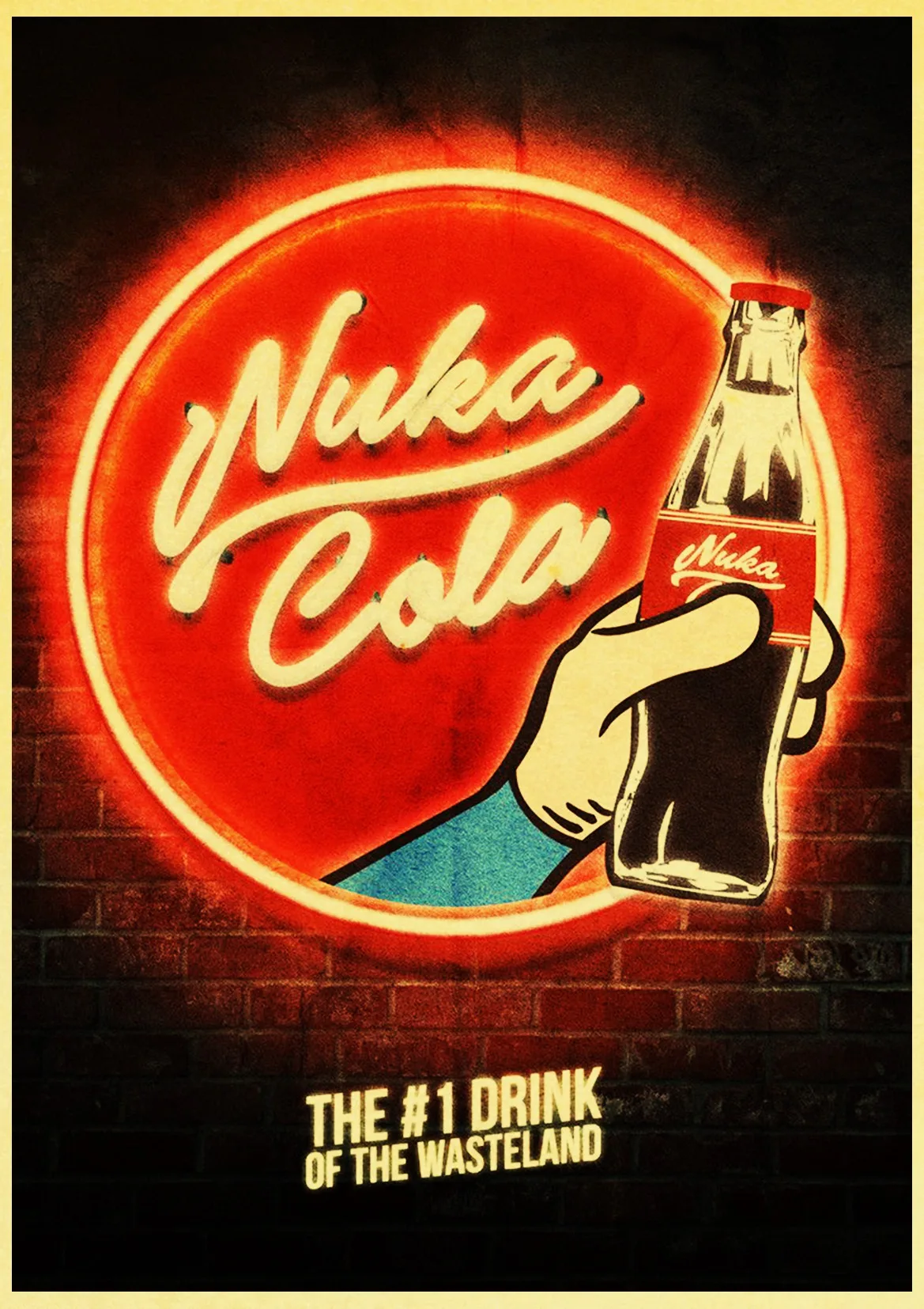 Винтажный бумажный постер Fallout 234 Nuka Cola настенная живопись украшение для дома 42x30