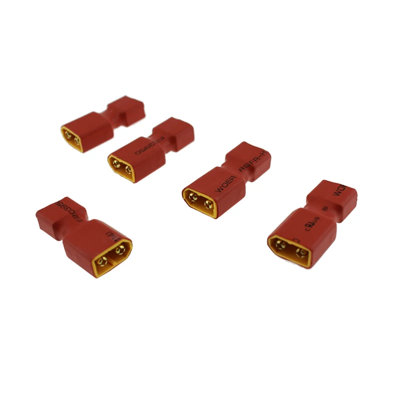 

5pcs XT60 Male to Female Head Slip Type T Plug Adapter Plug Suitable for Various Kinds of Vehicle Mounted