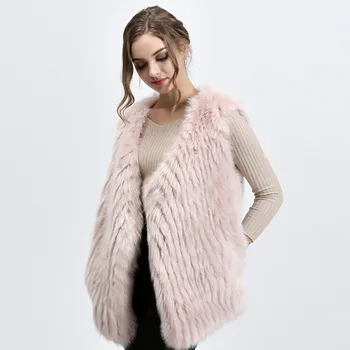 

Sleeveless Autumn Winter Faux Fur Coat Vest Women Sexy V Neck Fluffy Fake Fur Coat Solid OL Artificial Fur Vest Chaqueta Mujer