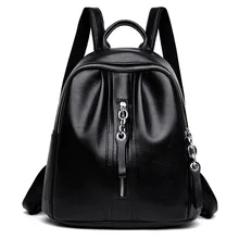 women backpack leather PU female school student backpacks for teenage girls women casual black high quality shoulder bags designer high quality pu leather backpacks women vintage college student school backpack for teenage girls female shoulder bag