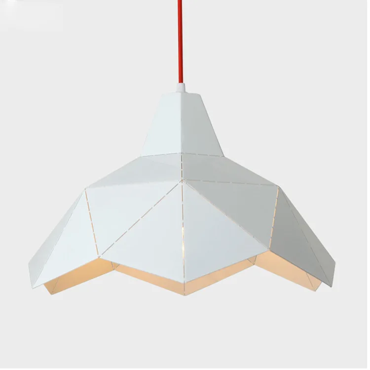 

Post-modern Retro Macarons Geometric Iron Led E27 Pendant Light For Dining Room Living Room Bar Restaurant Dia 41cm 1596