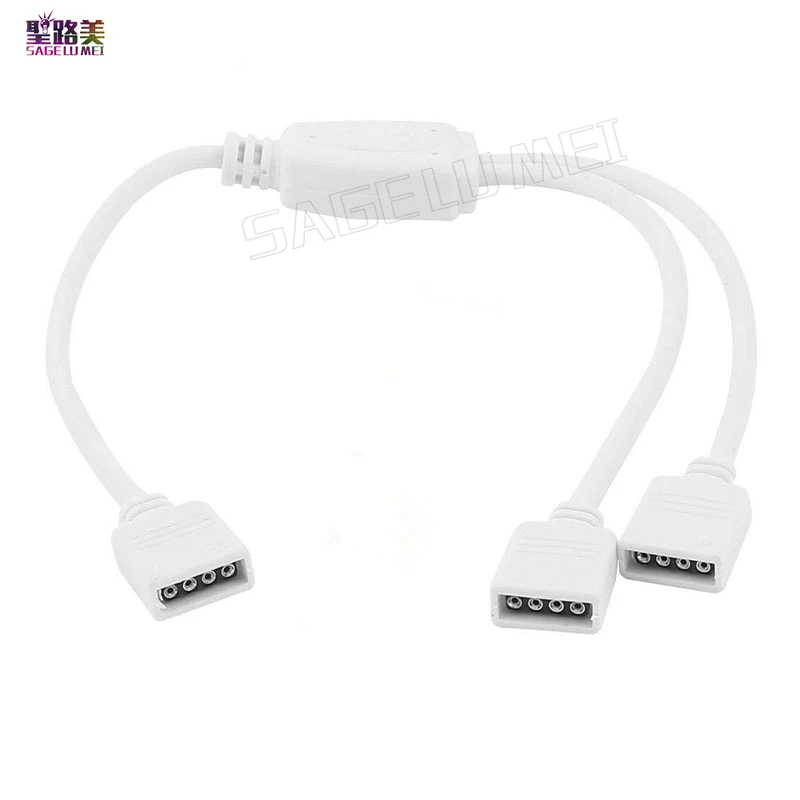 

5pcs 4 pin 1 TO 2 Female Connector Terminals For LED Strip Light 5050 RGB strip