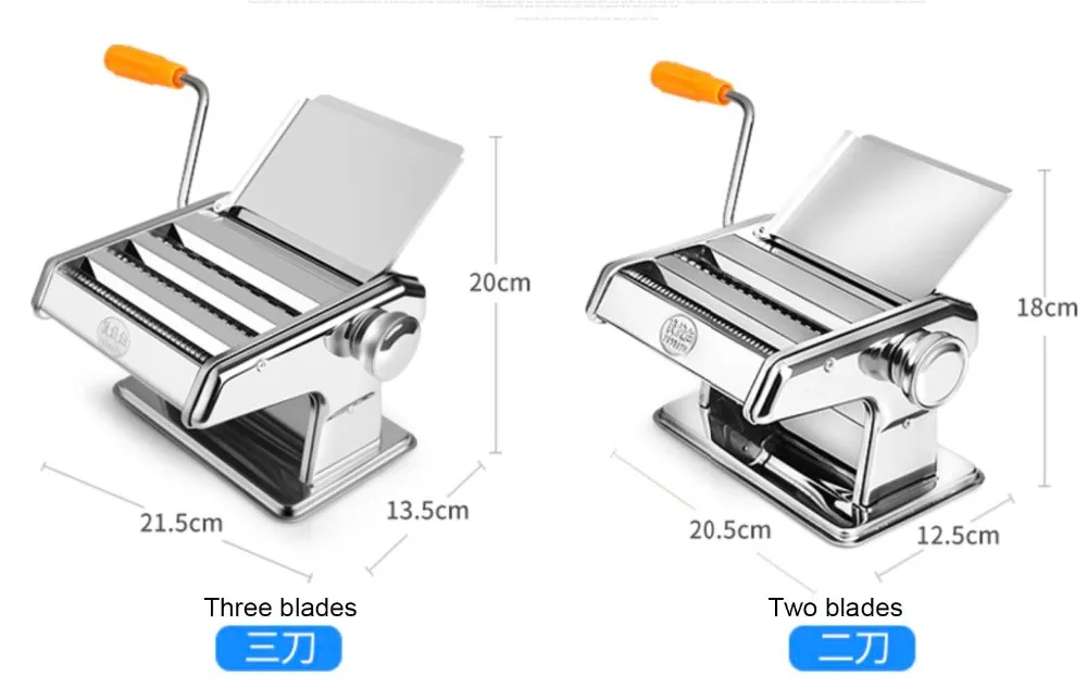 Хорошее качество три лезвия паста делая машину руководство лапши производитель ручной спагетти паста резак