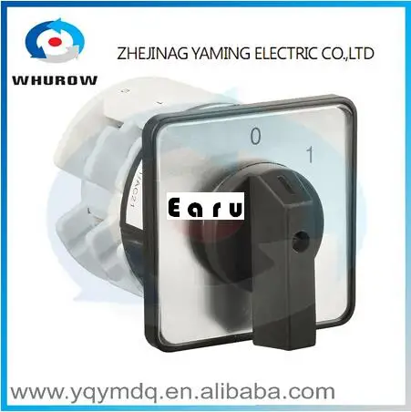 

Factory Supplied YMZ12-63/2C Combination switches Changeover switch rotary switch 2 pole sliver contacts