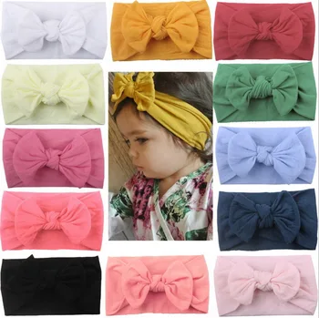 

DHL 500pcs Cute Newborn Girls Bow Headwear Princess Headband Hair Band Accessories Headwear