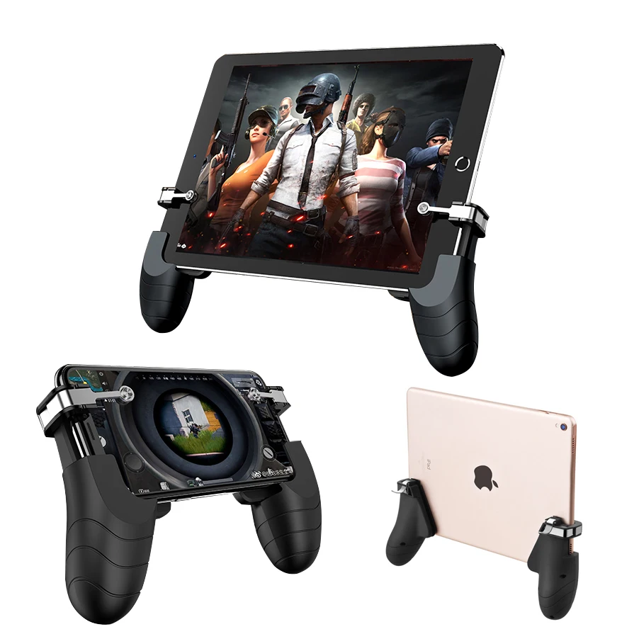 

Gamepad for iPhone Ipad Tablet PUBG Mobie Controller Trigger Fire Button Aim Key Mobile Games Grip Handle L1R1 Shooter Joystick