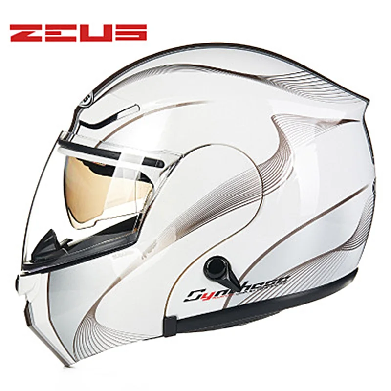 

ZEUS Dual Lens Modular Motorcycle Helmet Bluetooch Helmet Upscale Protective Gear Full Face Safety Combination Motorbike Helmets