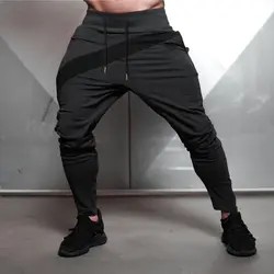 2018 осенние Брендовые спортивные брюки Для мужчин джоггеры тренировочные Мужские штаны для бега, джоггеры брюки спортивные Костюмы Высокое