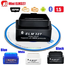 Лучшая Цена Мини ELM 327 Bluetooth интерфейс новейший V2.1 Авто OBD2 диагностический инструмент мини ELM327 работает с Android Tourque