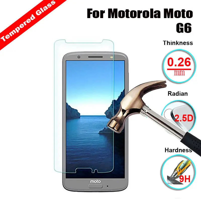 9H Защитная пленка для экрана, чехол из закаленного стекла для Motorola Moto Z3 Play G6 G5S Plus G2 G4 G5 X4 E5 G7 power