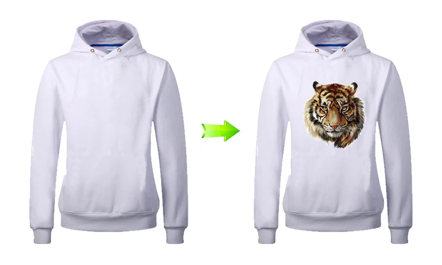 3D Tiger Iron On Patches Easy Print By Household Irons 2018 New T-Shirt Diy Decoration A-Level Washable Parches Ropa Patches2