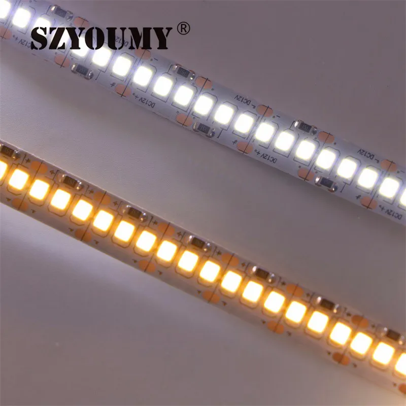 SZYOUMY SMD2835 однорядные 1200 светодио дный S SMD2835 5 м гибкие холодный белый 6000-6500 К светодио дный ленты, полосы света-Водонепроницаемый высокий